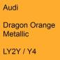 Preview: Audi, Dragon Orange Metallic, LY2Y / Y4.